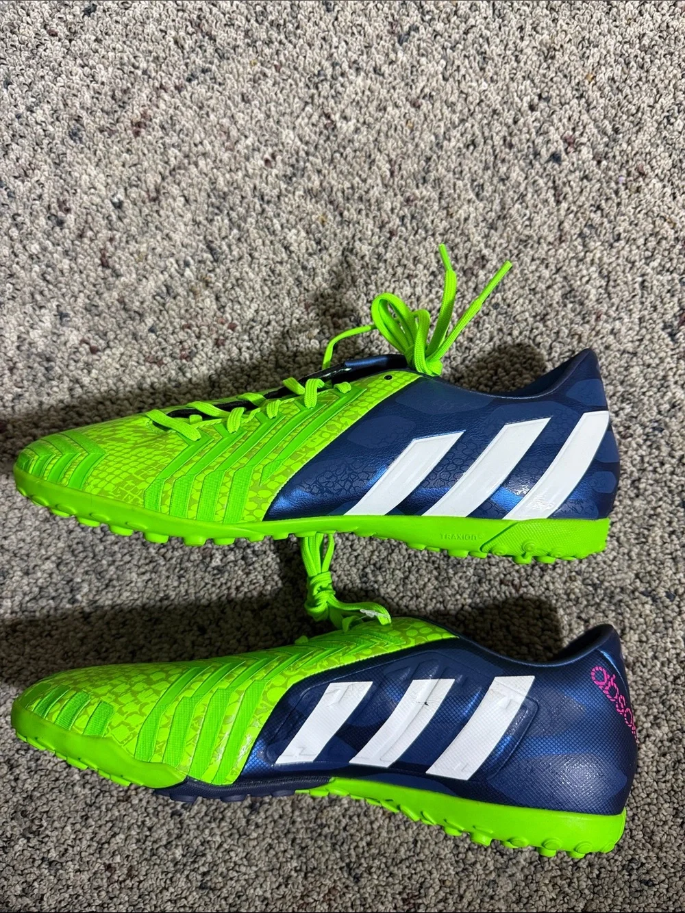 Adidas Predator Instinct Neon Green & Navy Soccer Cleats Shoes Release 2014 11.5